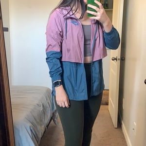 purple and blue nike windbreaker jacket